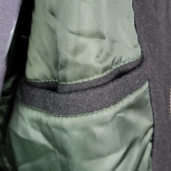 INTERNATIONAL CONCEPTS Black Wool Coat Large - Picture 9 of 10